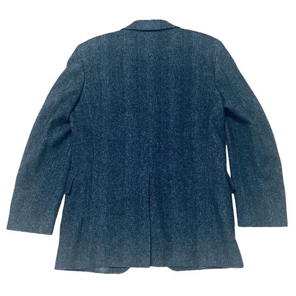 Adams Row by Richman 100% Pure Wool Men’s Blue/Gray Herringbone Blazer Sz 40R - Picture 6 of 11